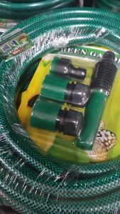 Vivahome Hose Heavy Duty 12351015203040 Meter Water Hose PVC Pressure washer Garden Hose set Heavy Duty Gardening Hose Water Transport Carwash 1/2  hose diameter Hose with Nozzle Hose Connector