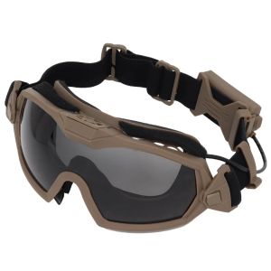 Tactical Anti-fog Goggles with Micro Fan Scratch-resistant Airsoft Paintball Goggles for Outdoor Sports Huting Ski Motocross