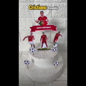 Topper Ulang Tahun Ronaldo / Topper Cake Christiano Ronaldo / CR7