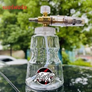 เครื่องฉีดน้ำแรงดันสูงอลูมิเนียมโฟมแคนนอนโฟมเครื่องกำเนิดไฟฟ้าโฟมหิมะพร้อมข้อต่อเร็ว 1/4”สำหรับพอร์ตแลนด์ ฮัสกี้ ริโอบี กรีนเวิร์ค