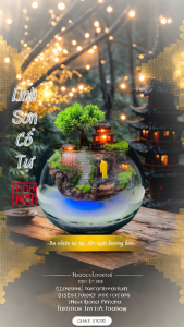 Thác Nước Phong Thủy Tiểu Cảnh Linh Sơn Cổ Tự Cao Cấp Decor Trang Trí Quà Tặng Ý Nghĩa An Yên.