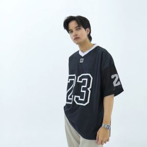 Jersey American Football Series Custom Nama Atasan Pria Wanita Hitam - Sport