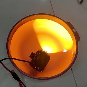 2PCS Motorcycle Mini Driving Light V6 4wires White and Yellow LED 12V Hi/Lo White+Yellow Spotlight