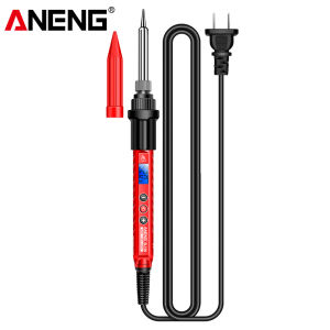 ANENG | ANENG SL106 Digital Electric Soldering Iron 60W with Adjustable Temperature 180°C~520℃ US Plug Ceramic Heating Core Welding Tool