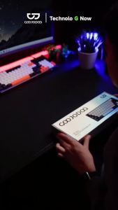 GOOJODOQ 68 Keys RGB Backlight Mechanical Keyboard Wireless Bluetooth 5.0 2.4G Wired Hot-Swappable Design Red/Blue/Brown Switches for Laptop Tablet Work Game