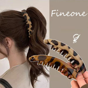 Banana Hair Claw Clips Clamp Barrettes Big Women Hairgrips Hairpin Ponytail Leopard Hair Accessories
