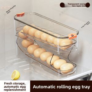 MEIZHUFU | Egg Rolling Storage Box for Refrigerator Side Door Food Grade