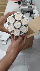 SANSI 40W LED Grow Light Bulb Daylight Full Spectrum Dimmable E27 With Remote Control Lampu Pokok Bunga