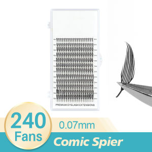 SONG LASHES New Premade Fans lases Comic Spire Lashes Comic Wings lashes Eyelash Extensions  For make up  Cluster lashes
