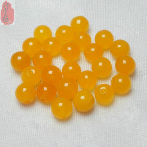 ทําด้วยมือ DIY หลวม ลูกปัดหินผสมสีเหลืองอาเกตลูกปัดสร้อยข้อมือส่วนประกอบอุปกรณ์เสริมแฟชั่นเครื่องประดับอุปกรณ์