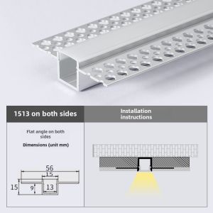 Living Room LED Linear Embedded Aluminum Channel Line Light Pre-Installed Lighting Strip Linear Aluminum Alloy Decorative Light