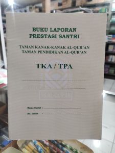 Buku raport TKA/ TPA kuning Raport TK/TP Al Quran Biru atau sampulnya