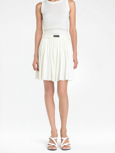 CALLED BACK | Casual Slimming High Waist Midi Length Pleated Skirt