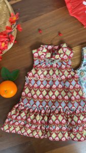 LEWIS EMMA - Moon Qipao Dress (6 Bulan - 1 Tahun) Dress Bayi Perempuan Tanpa Lengan