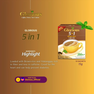 Glorious 5in1 Brownrice Coffeemix by 10 sachets