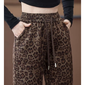 2025 New plus Size Womens Fleece Lined Thickened Casual Straight Leg Trousers High Waist Drawstring Elastic Waist Pants