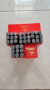 Alat Ketok Set Huruf Angka 12mm Zeki Japan Letter Number Punch Set Zeki Huruf Angka Ketok 12mm Zeki Japan