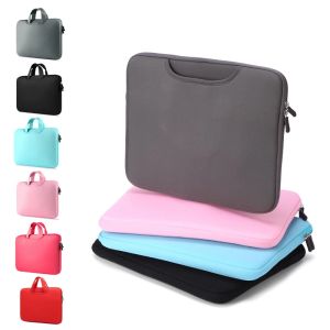 Soft Laptop Bag Sleeve 15.6 17.3 inches For Macbook Air Case 2021 Pro 11 12 13 14 15 17 inch Huawei Handbag Laptop Sleeve Cover