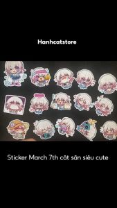 [Honkai Star Rail] Sticker March 7th - Hình dán chibi march 7th ( set 17 hình )