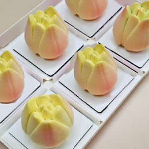 6-Cell Tulip Bud Shape Design Silicone Mousse Cake Moulds Chocolate Mold DIY Candle Mold Dessert Tools Kitchen Bakeware