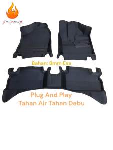 Karpet Mobil Raize Rocky 2022-2025 Carbon 5D Presisi Plug And Play Waterproof