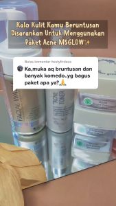 MS Glow Acne Series / MS Glow Paket Acne Daily BB Cream / MS GLOW PAKET ACNE BARCODE Cream Penghilang Jerawat