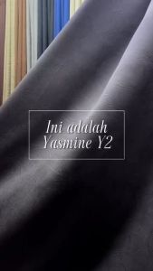 SCS.MY Y2 Yasmine Curtain (170CM-400CM) BungaPlain Ready made Curtain Type Hook and Eyelet Plain Curtain House Window
