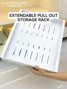 Extendable Pull- Out Drawer Organizer/ Kitchen Storage / Condiments Storage /Cabinet Storage