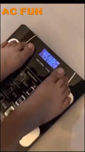 ACFUN Electronic Intelligent Weighing Scale USB Charging Smart Digital Bluetooth Weight Scale Body Analysis Electronic