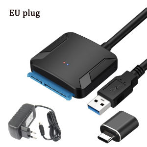 Congdi | SATA to USB 3.0 Cable Up to 6 Gbps for 2.5/3.5 Inch External HDD SSD Hard Drive SATA Adapter USB 3.0 to Sata III Cord