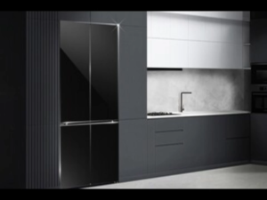 Tủ lạnh Malloca MF428SBI Kitchen-Fit thiết kế 4 cánh cao cấp màu đen sang trọng dung tích 428 lít