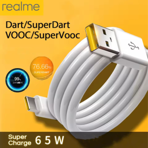 For Realme USB Type C Cable Phone Cables 65w 80W Super Fast Charge Super Dart Vooc for Realme 12 13 14 pro 9i Neo GT V60 OPPO