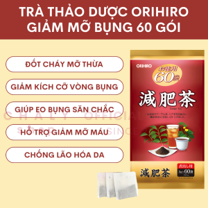 Trà giảm mỡ bụng Orihiro Genpi Tea 60 gói x 3g Nhật Bản
