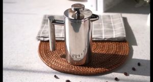 Pembuat Kopi French Press Pot Stainless Steel OneTwoCups
