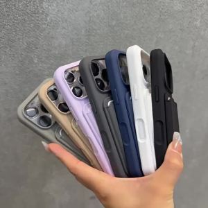 Magnetic Liquid Silicone Case For iPhone Air 16 17 15 14 13 12 11 Pro Max with Magsafe Card Bag Wallet Case for iPhone 17 16 15