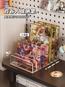 Acrylic Display Stand Transparent Divided Brick Badge Organizer Barbecue Storage Box Rectangular Shape Desktop Storage Solution