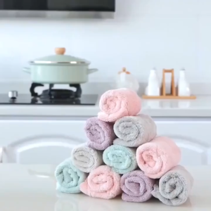 Khăn lau bếp khăn lau bếp đa năng mềm mịn thấm hút cực tốt khăn lau đa năng Microfiber set 10 cái