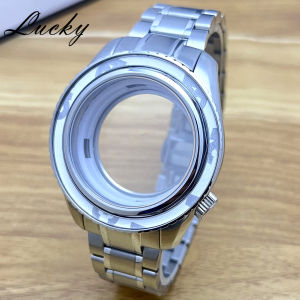 44mm Blue Watch Bezel Case Strap Fit 32mm Dial For GS Grand GMT NH34 NH35 NH36 4R35   Automatic Movement Sapphire Mod Parts