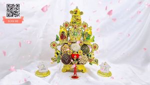 Tháp tỏi thờ Thần Tài lục ngư phong thủy đáo gia - TỎI CÁT TƯỜNG