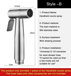 2-in-1 Balcony Mop with Bidet Sprayer Sink Faucet Household Bathroom Laundry One in Two out