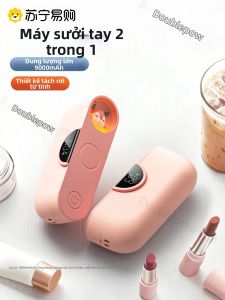 Doublepow | Nồi Sưởi Tay Cầm USB Dung Tích Lớn 9000mAh Sáng Tạo Mới 2025 Nồi Sưởi Tay Cầm Từ Tính Di Động Nồi Sưởi Tay Cầm Bằng Sợi Carbon