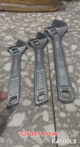 KATOOLS - Flyman Original 10/12/15 Inches Adjustable Wrench Yabe Adjustable Spanner Katala