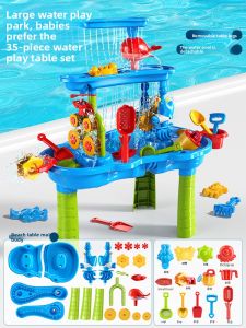 BABYSHOME | Water Play Table Toy For Kids Indoor Waterpark Housekeeping
