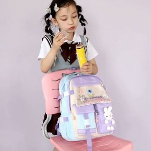 Ba Lô Đi Học Siêu Nhẹ Thoáng Khí Phong Cách Hàn Quốc Dành Cho Cấp 1 Đến Cấp 3