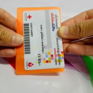 ซองใส่บัตรประชาชนแพคละ 10 ใบ ซองใส่บัตร ATM ซองพลาสติก PVC ซองใส่การ์ด