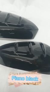 Perodua Alza 2022 - 2026 Toyota Veloz Side Mirror Cover Sportivo Exterior Car Accessories Glossy Black / Carbon Fiber 2pcs/set Garnish Protect