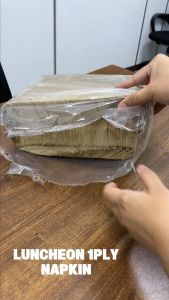 Premium Serviette Napkin / Restaurant Dining Tissue / Brown White Paper Tisu 餐厅纸