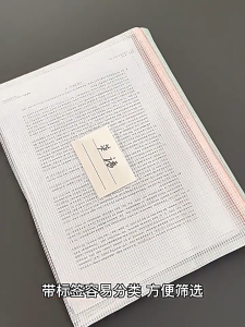 F04 กระเป๋าตาข่ายไนล่อน มีซิป ขนาด A4 A5 A6 อเนกประสงค์ สำหรับใส่เอกสาร เครื่องสำอางเเละเครื่องเขียน