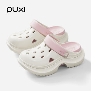 PUXI | Dép Mule Đế Dày Tăng Chiều Cao