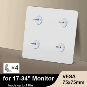 Desktop LED LCD Monitor Holder Arm Extension VESA Adapter Fixed Bracket Display Bracket for 75 or 100mm VESA No Mounting Hole